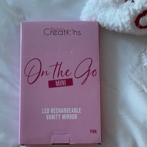 Beauty Creations Pink LED Rechargeable Mini 7.9” Vanity Mirror $12